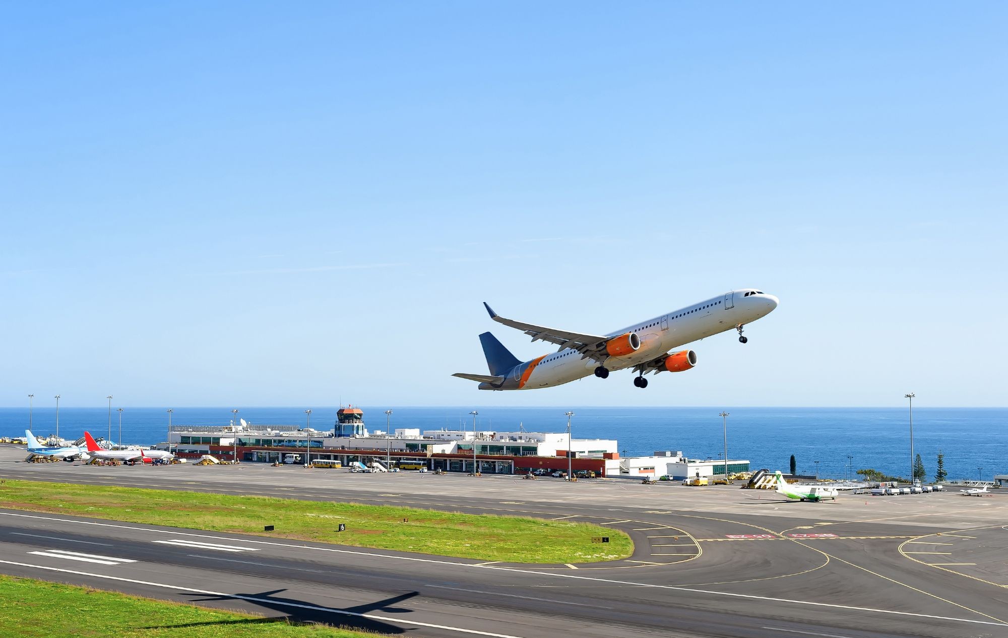 Plane taking off 