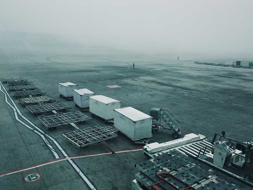 airport cargo bad weather