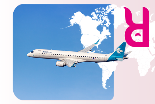 air dolomiti plane in the sky with skyrefund frame